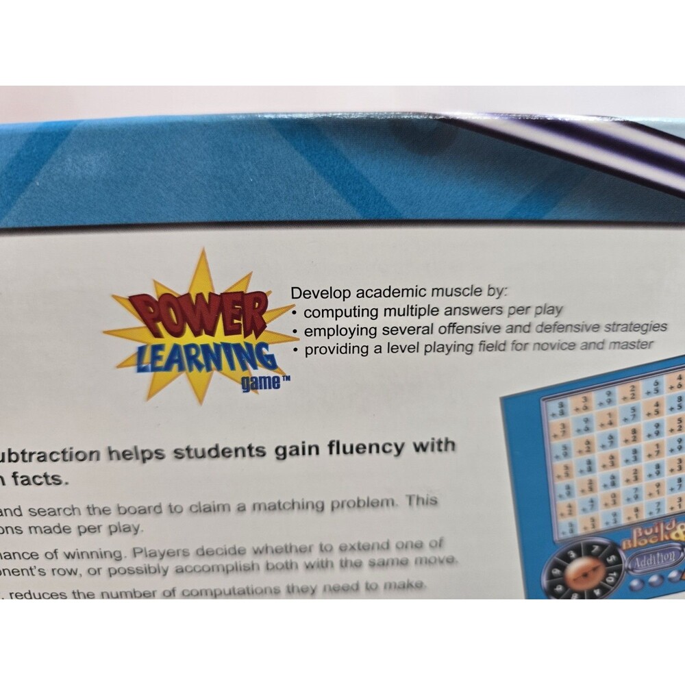 Build & Block Addition Subtraction Math Learning Board Game Grades 2+ Complete - Picture 7 of 10